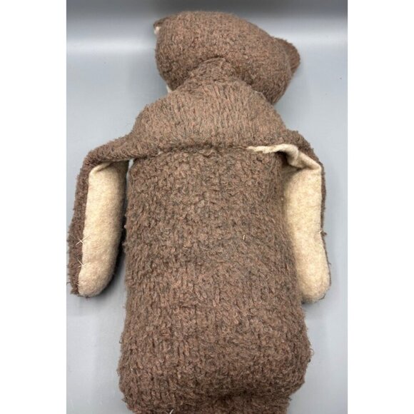 Handmade Brown & Beige Teddy Bear Stuffed Toy 34" Rustic Country - Picture 5 of 6